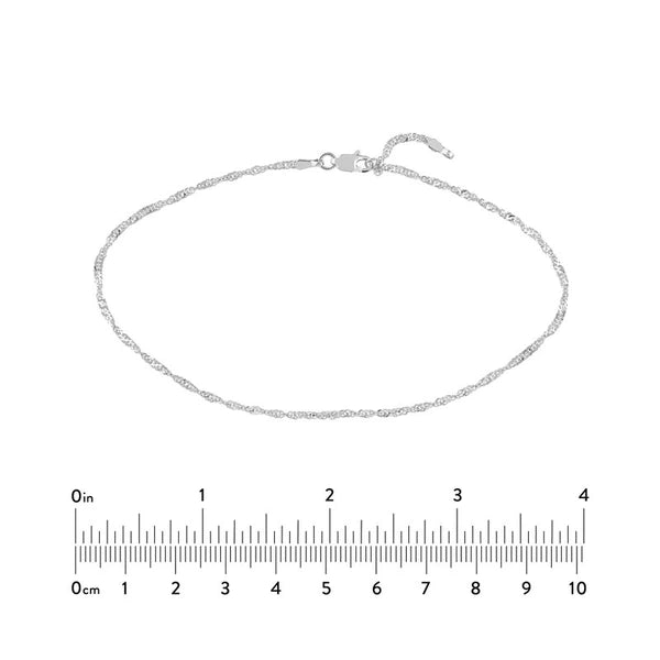 Singapore Chain Adjustable Anklet