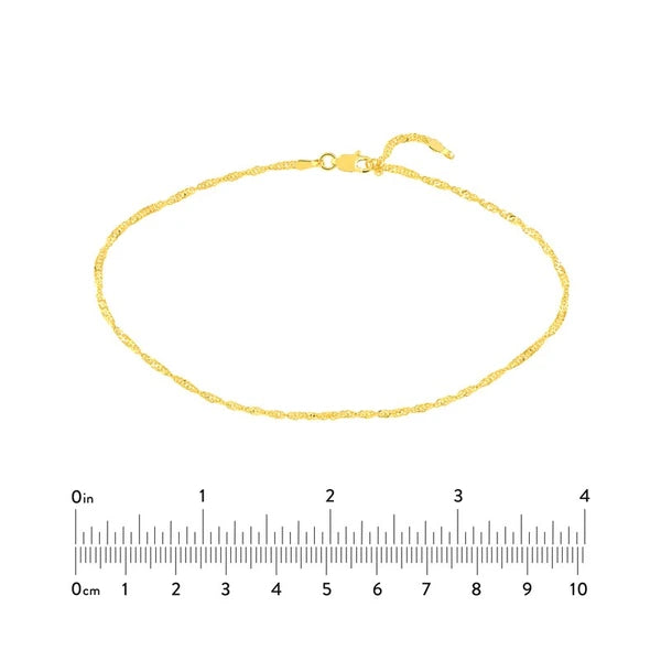 Singapore Chain Adjustable Anklet