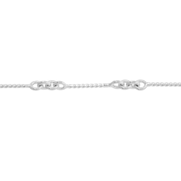 0.8mm Designer Twist Chain with Lobster Lock