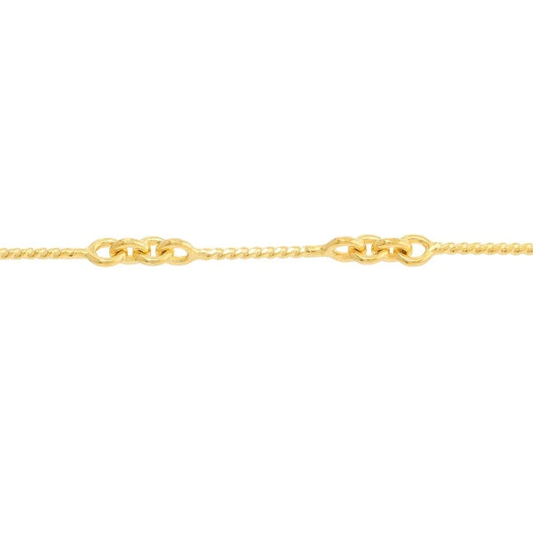 0.8mm Designer Twist Chain with Lobster Lock