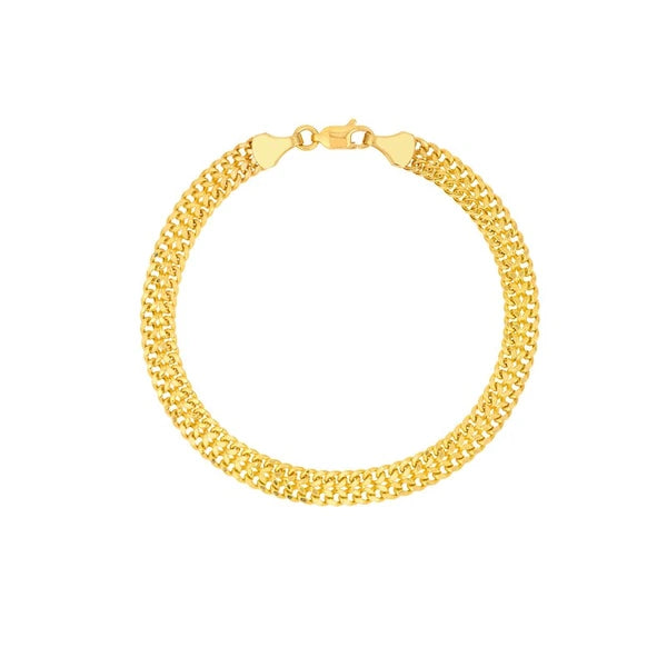 Hollow D/C Curb Bismarck Bracelet