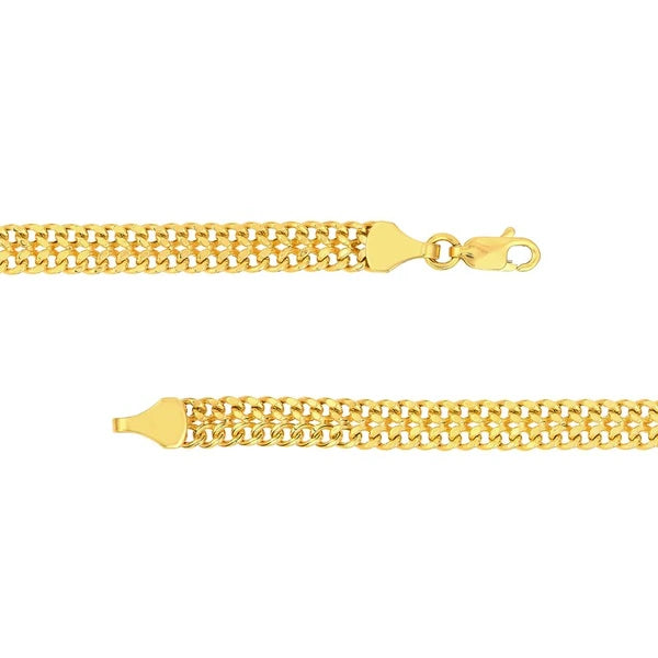 Hollow D/C Curb Bismarck Bracelet