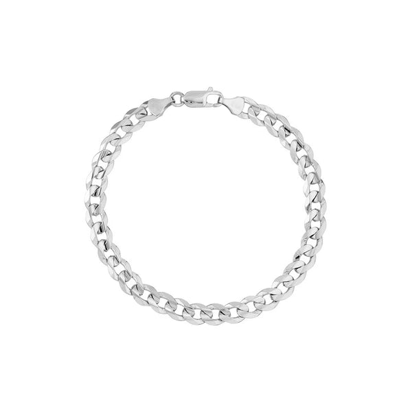 Sterling Silver 7.05 Cuban Curb Chain with Lobster Lock