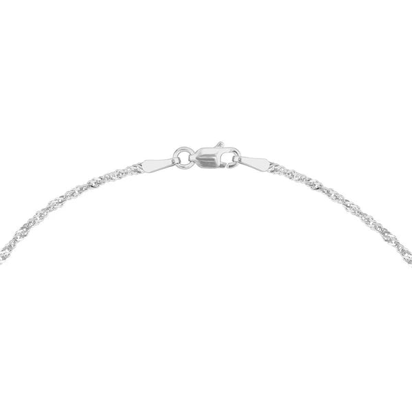 Sterling Silver 1.7mm Singapore Chain