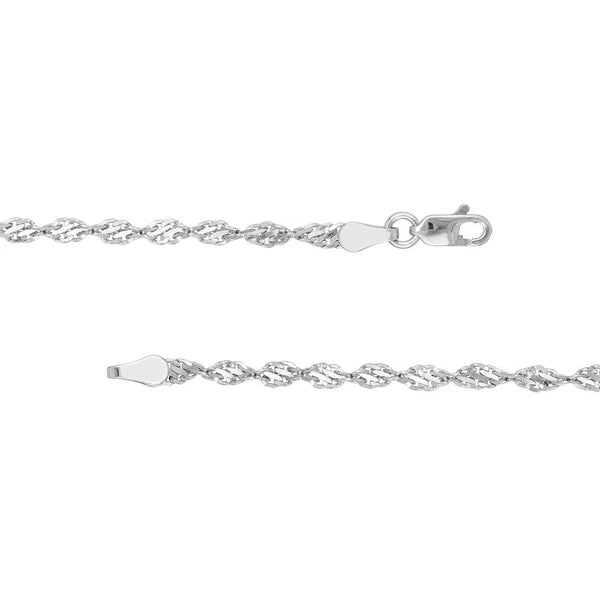 Sterling Silver 2.9mm Dorica Chain