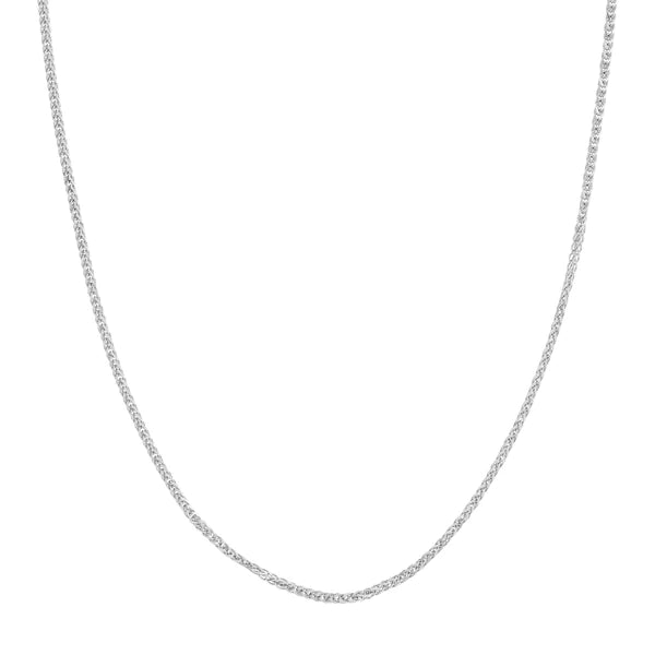 Sterling Silver 2.25mm Square Wheat Chain
