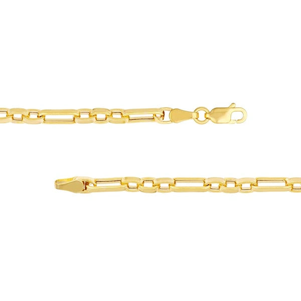 Figaro Oval Link Chain Bracelet