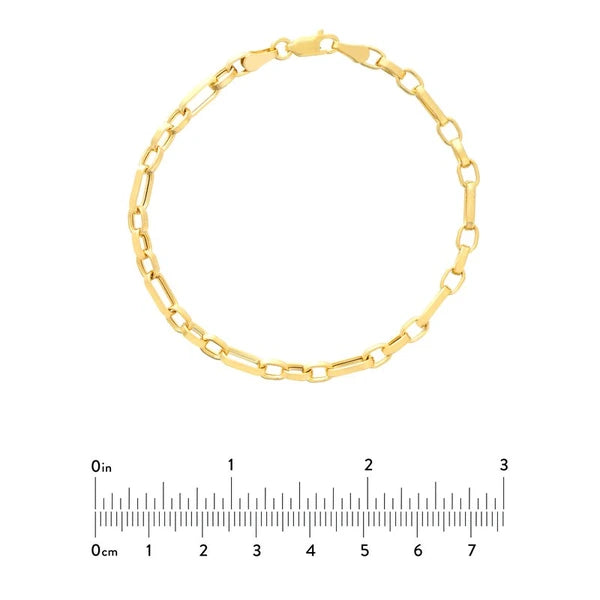 Figaro Oval Link Chain Bracelet