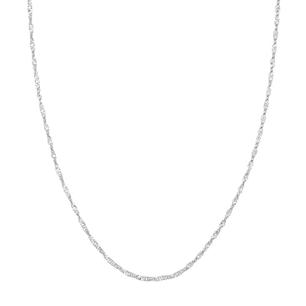 Sterling Silver 2.2mm Singapore Chain