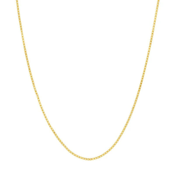 Sterling Silver 0.8mm Box Chain with Lobster Lock