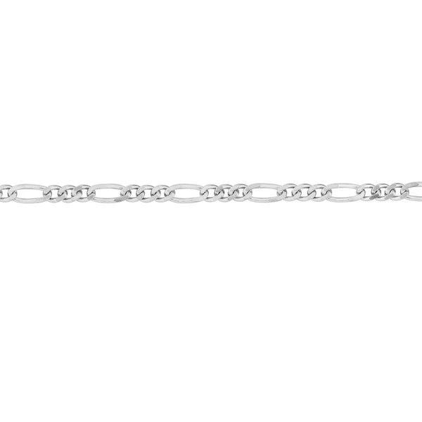 Sterling Silver 1.5mm Figaro Chain with Lobster Lock