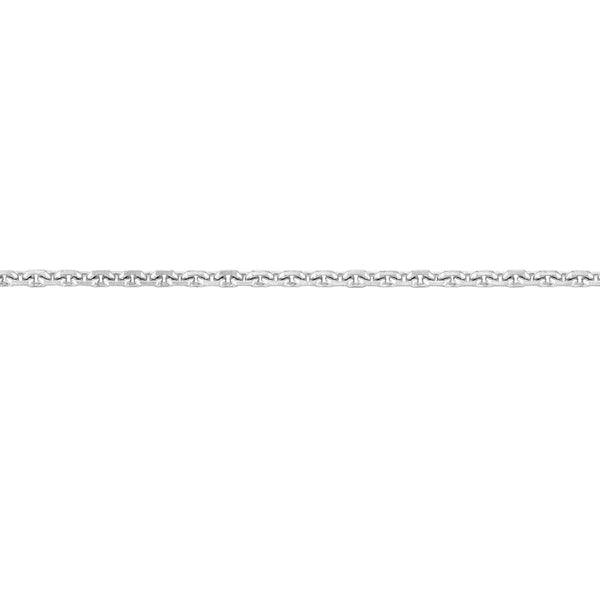 Sterling Silver 1.25mm D/C Cable Chain with Lobster Lock
