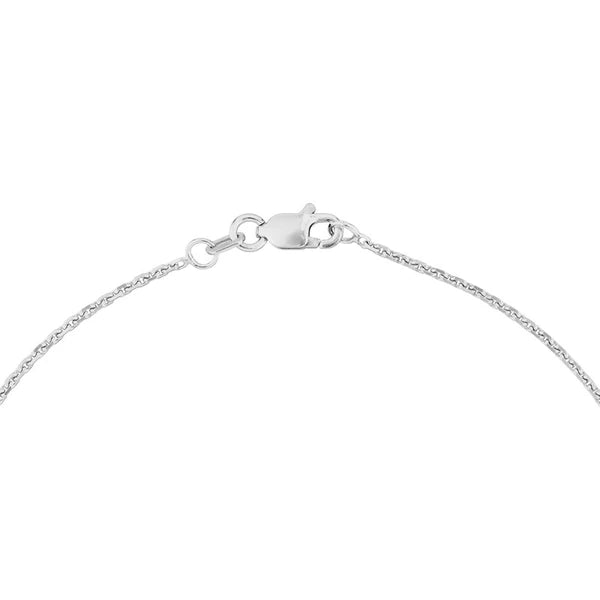 Sterling Silver 1.25mm D/C Cable Chain with Lobster Lock