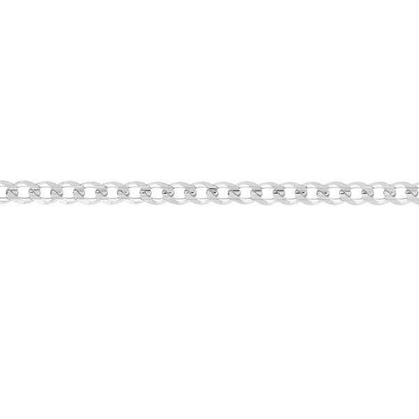 Sterling Silver 3.7mm Light Curb Chain with Lobster Lock