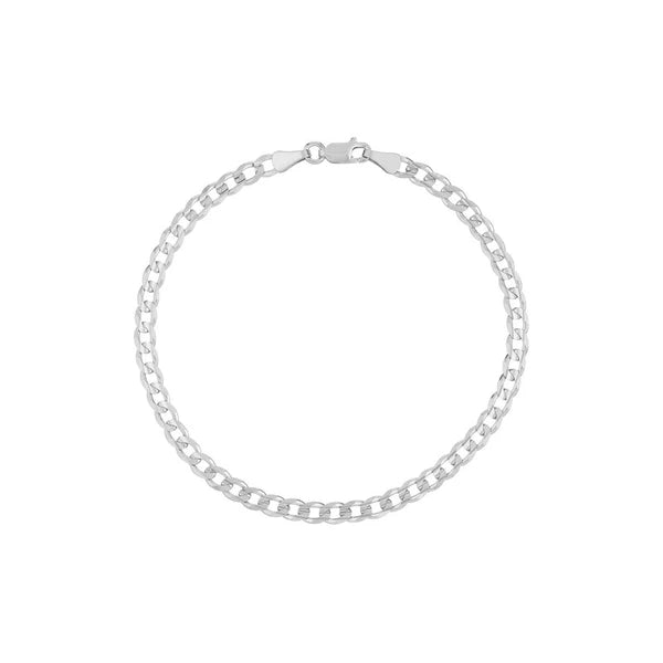 Sterling Silver 4.4mm Light Curb Chain with Lobster Lock
