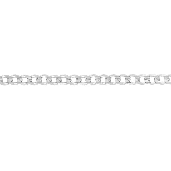 Sterling Silver 4.4mm Light Curb Chain with Lobster Lock