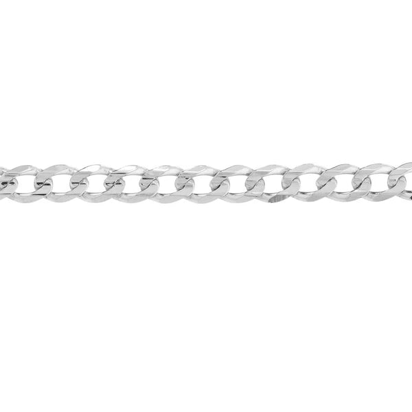Sterling Silver 5.2mm Light Curb Chain with Lobster Lock