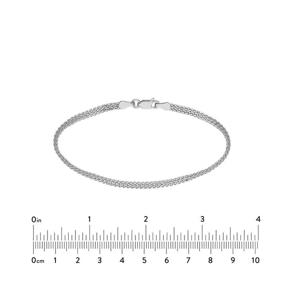 2 Row Hollow Wheat Chain Bracelet