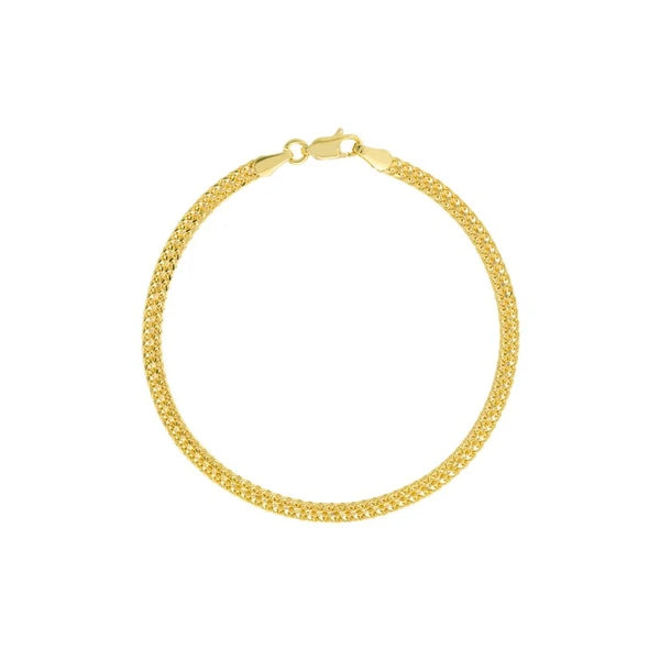 2 Row Hollow Wheat Chain Bracelet