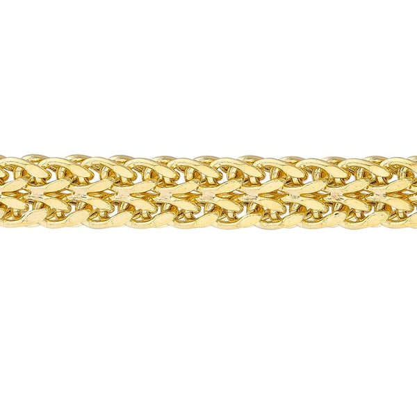 2 Row Hollow Wheat Chain Bracelet