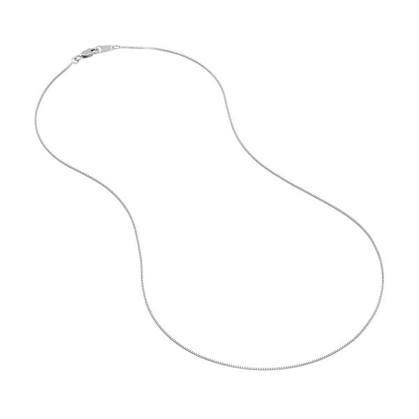 0.66mm Box Chain Lobster Lock Japanese Tag