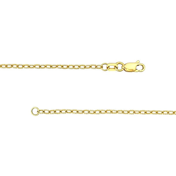 1.85mm Designer Rolo Chain with Lobster Lock