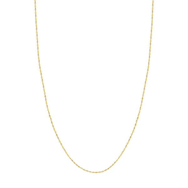 1.35mm Yellow/White Dorica Chain with Lobster Lock