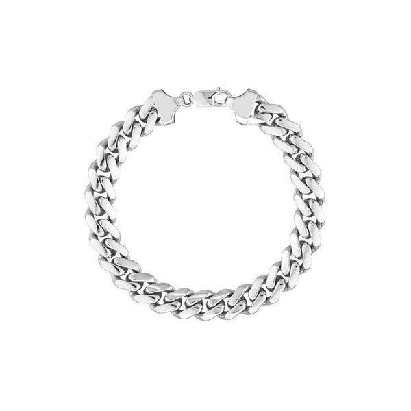 Sterling Silver 10.4mm Miami Cuban Chain with Lobster Lock