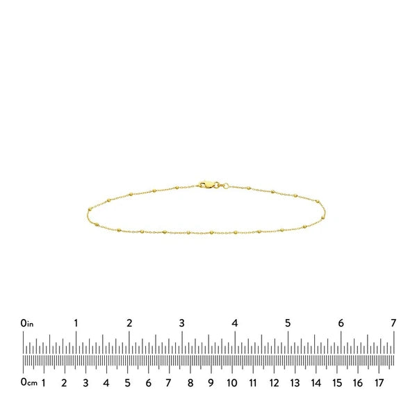 Faceted Bead Saturn Chain