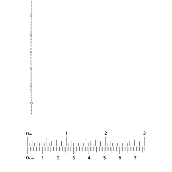 Faceted Bead Saturn Chain