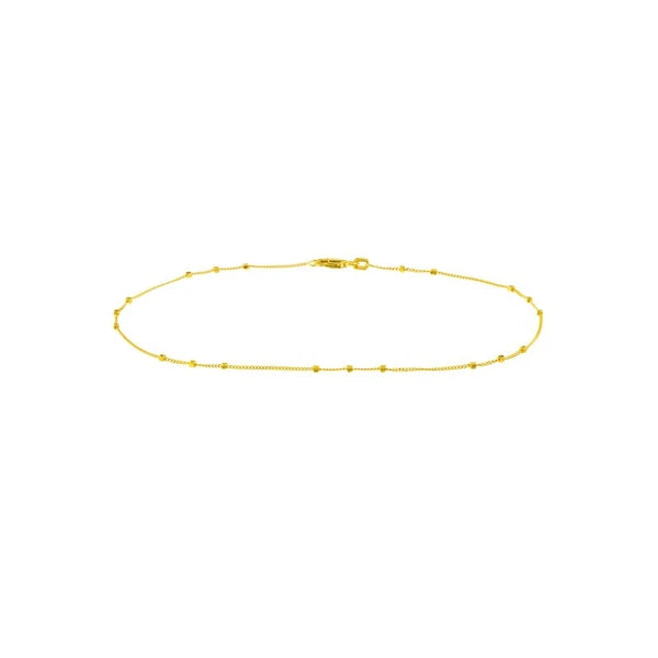 Triple Bead Saturn Chain with Lobster Lock