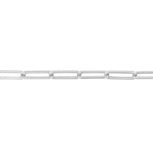 3.80mm Hollow Paper Clip Chain with Pear Lock