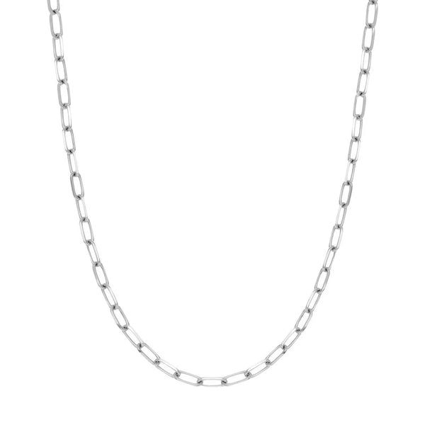 5.25mm Paper Clip Chain with Lobster Lock
