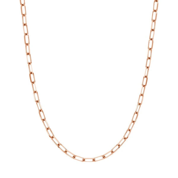 5.25mm Paper Clip Chain with Lobster Lock