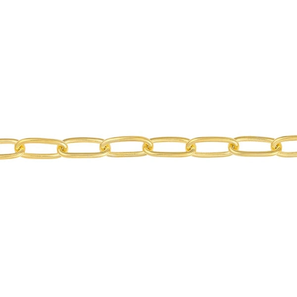 5mm Paper Clip Chain with Lobster Lock