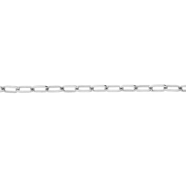 2.5mm Paper Clip Chain with Pear Shape Lock