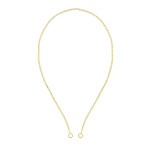 2.5mm Open Paper Clip Split Chain
