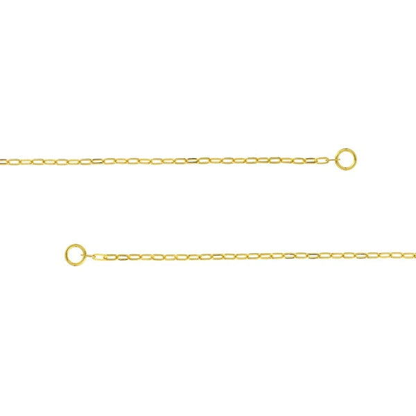 2.5mm Open Paper Clip Split Chain