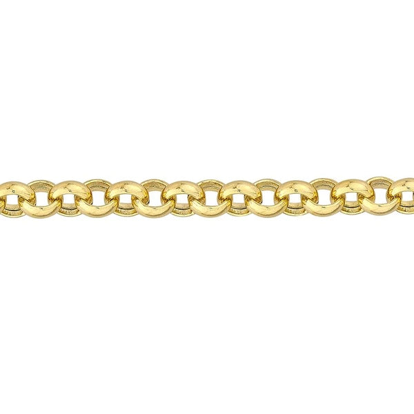 5.2mm Hollow Rolo Chain with Pear Lobster Lock