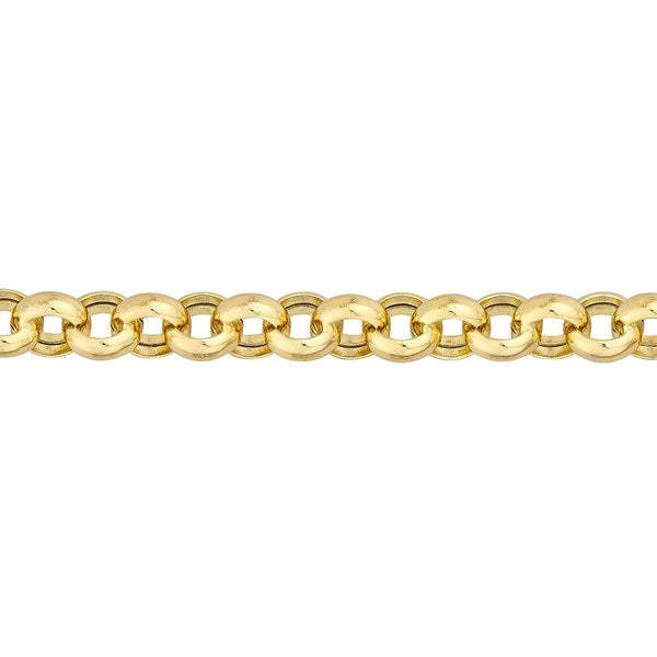 8mm Hollow Rolo Chain with Pear Lobster Lock