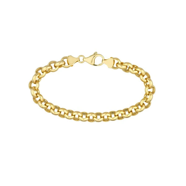 8mm Hollow Rolo Chain with Pear Lobster Lock