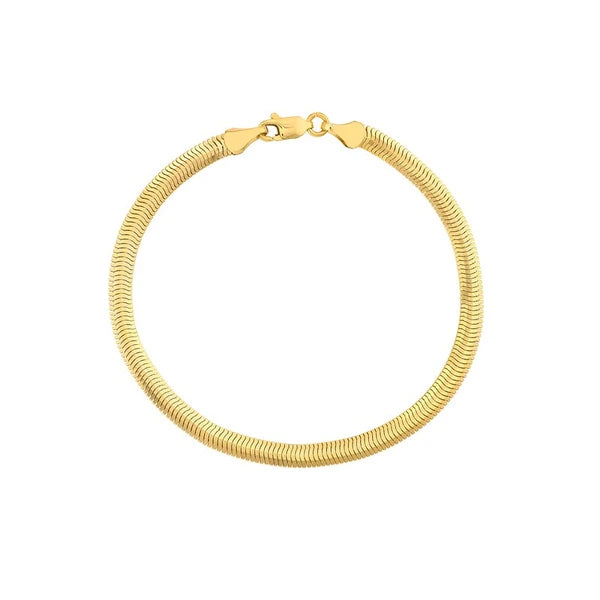 4.2mm Light Oval SN/Ake Chain with Lobster Lock