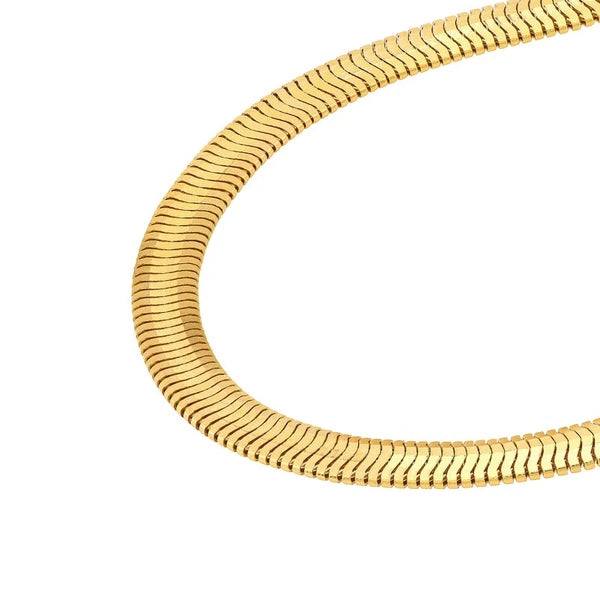 4.2mm Light Oval SN/Ake Chain with Lobster Lock