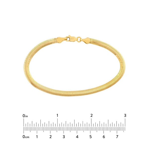 4.2mm Light Oval SN/Ake Chain with Lobster Lock