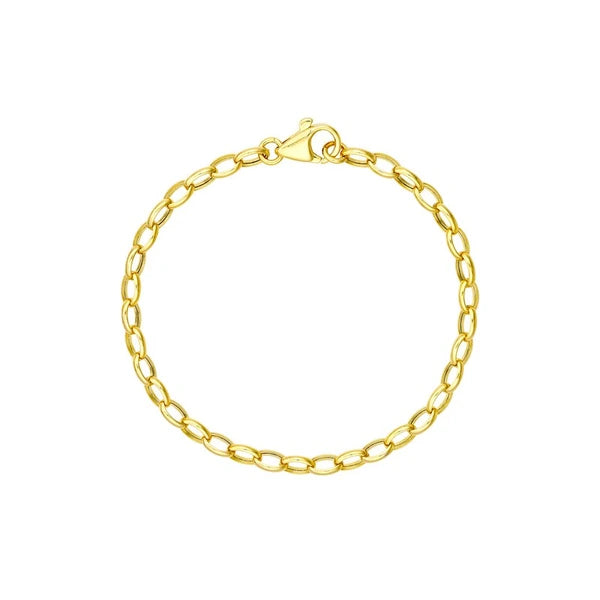 4.5mm Hollow Oval ForzentiN/A Chain with Pear Lock