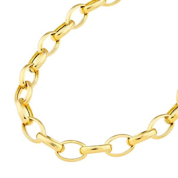 4.5mm Hollow Oval ForzentiN/A Chain with Pear Lock