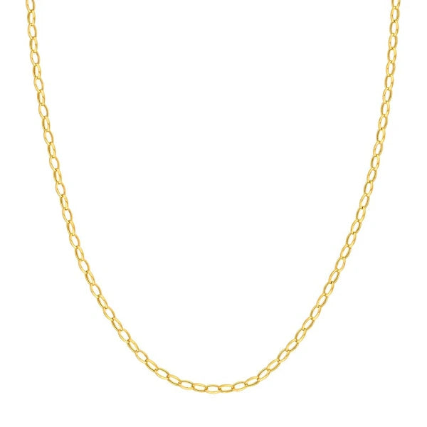 3.50mm Hollow Oval Rolo Chain