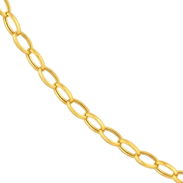 3.50mm Hollow Oval Rolo Chain