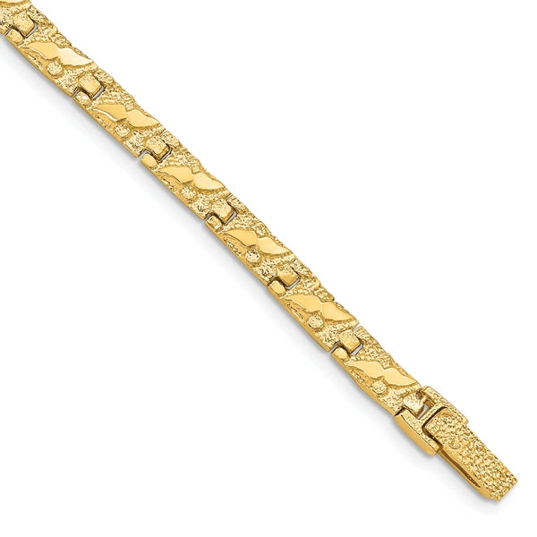 Gold Polished Nugget Bracelets
