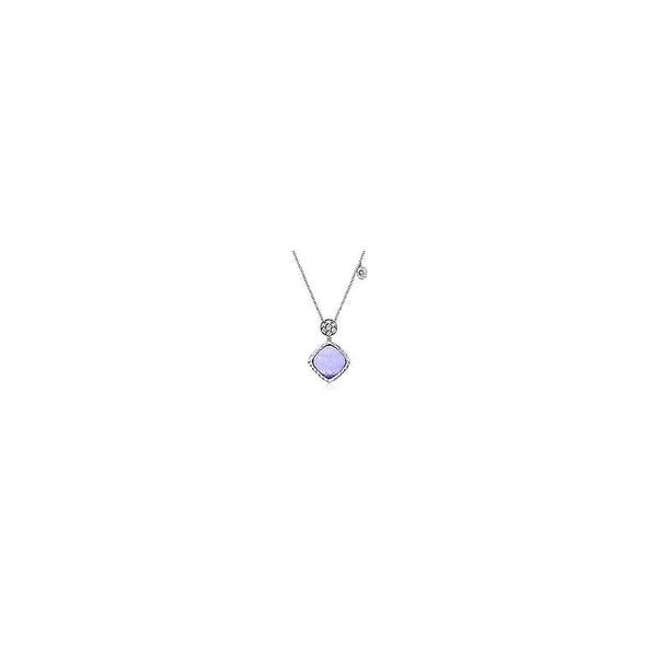 925 Sterling Silver Multi Color Stones Fashion Necklace